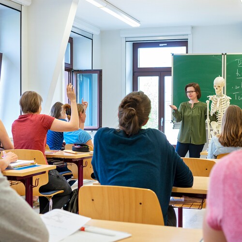Unterricht in der Berufsfachschule für Pflege Leipzig